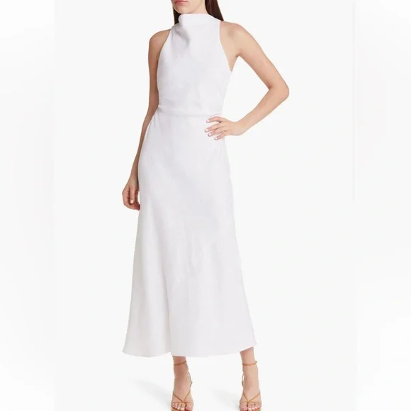 Reformation - Casette Linen Maxi Dress, White, 10 - Picture 1 of 7
